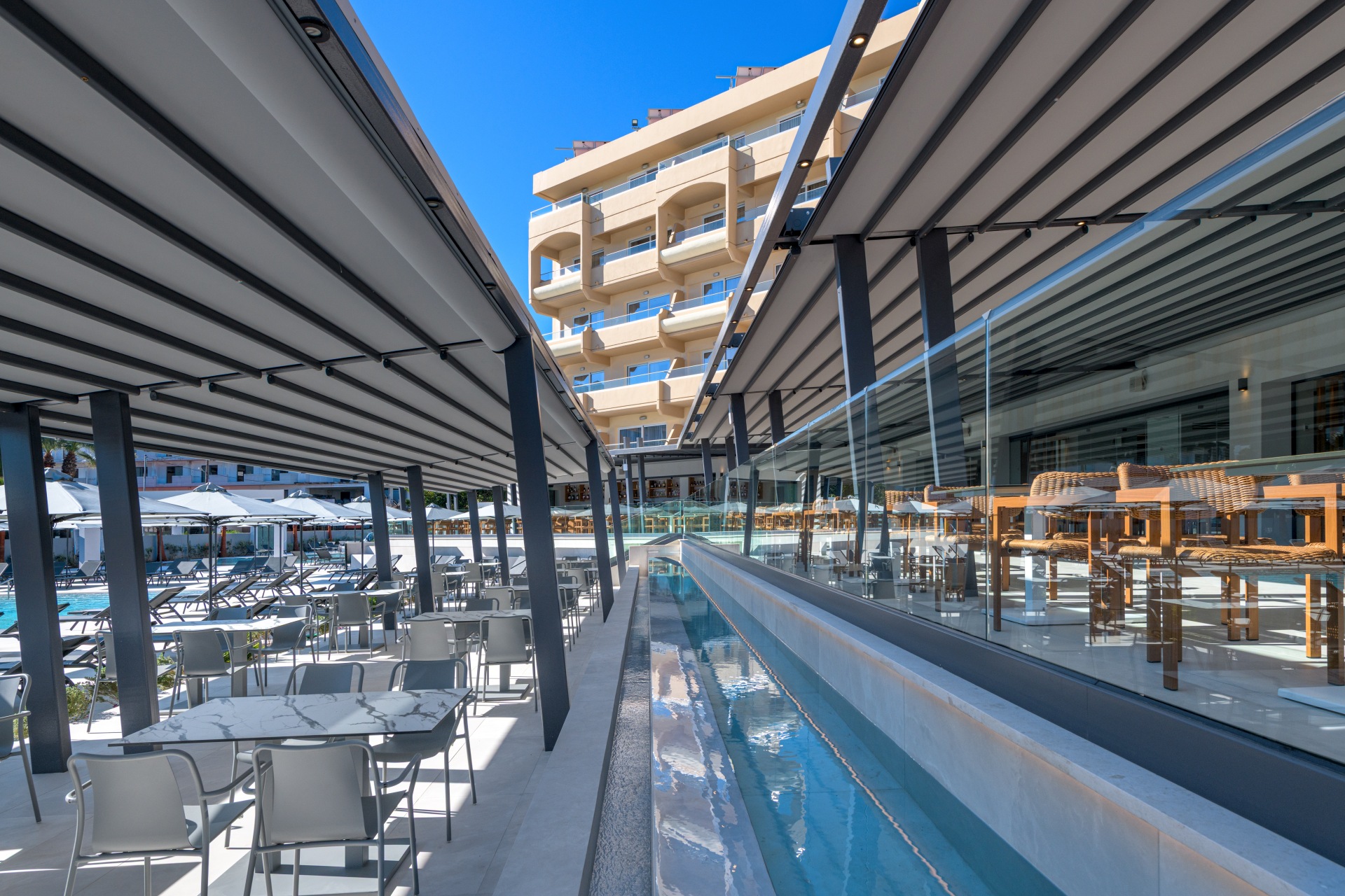Sun Beach Resort_Beachfront Wing_Dion Pool Restaurant Area-Day_High_Res