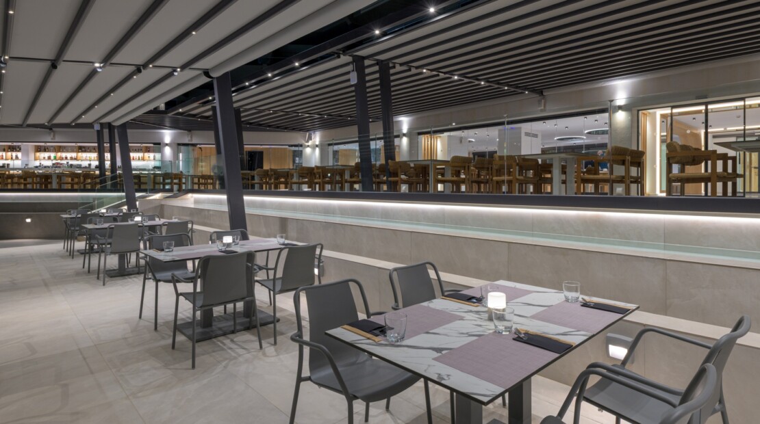Sun Beach Resort_Beachfront Wing_Dion Pool Restaurant Area-Day_Night-2_High_Res