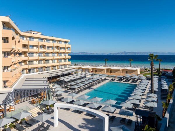 Sun Beach Resort_Beachfront Wing_Aerial-Pool View1_High_Res
